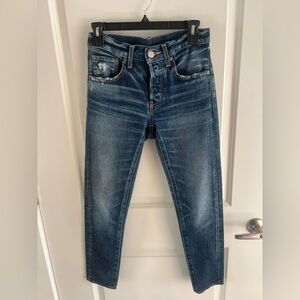 Moussy Vintage Nelson Tapered Jeans Size 24 Japanese Denim Like New